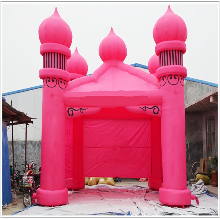 房山粉色帐篷